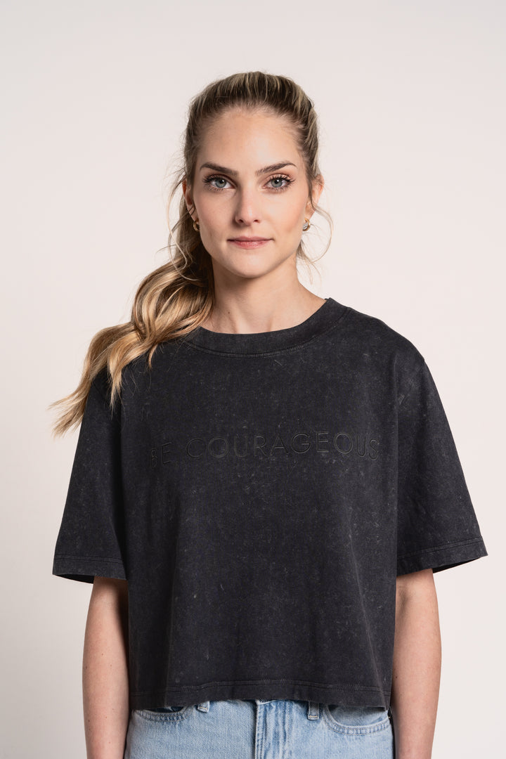 Be Courageous - Women's Crop Tee