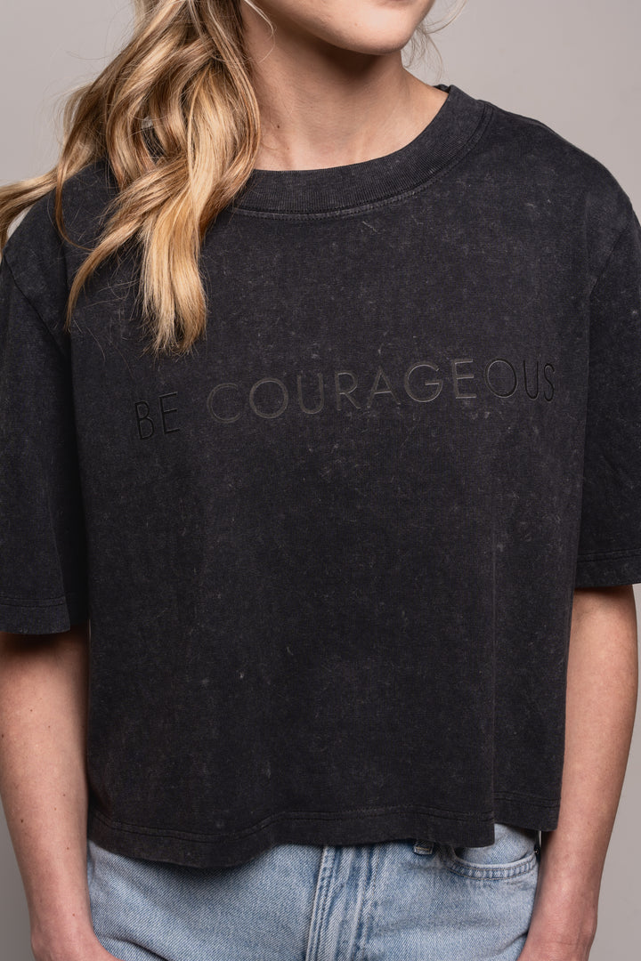 Be Courageous - Women's Crop Tee