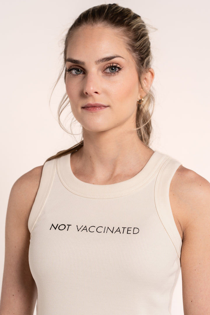 Not Vaccinated - Women's Rib Tank