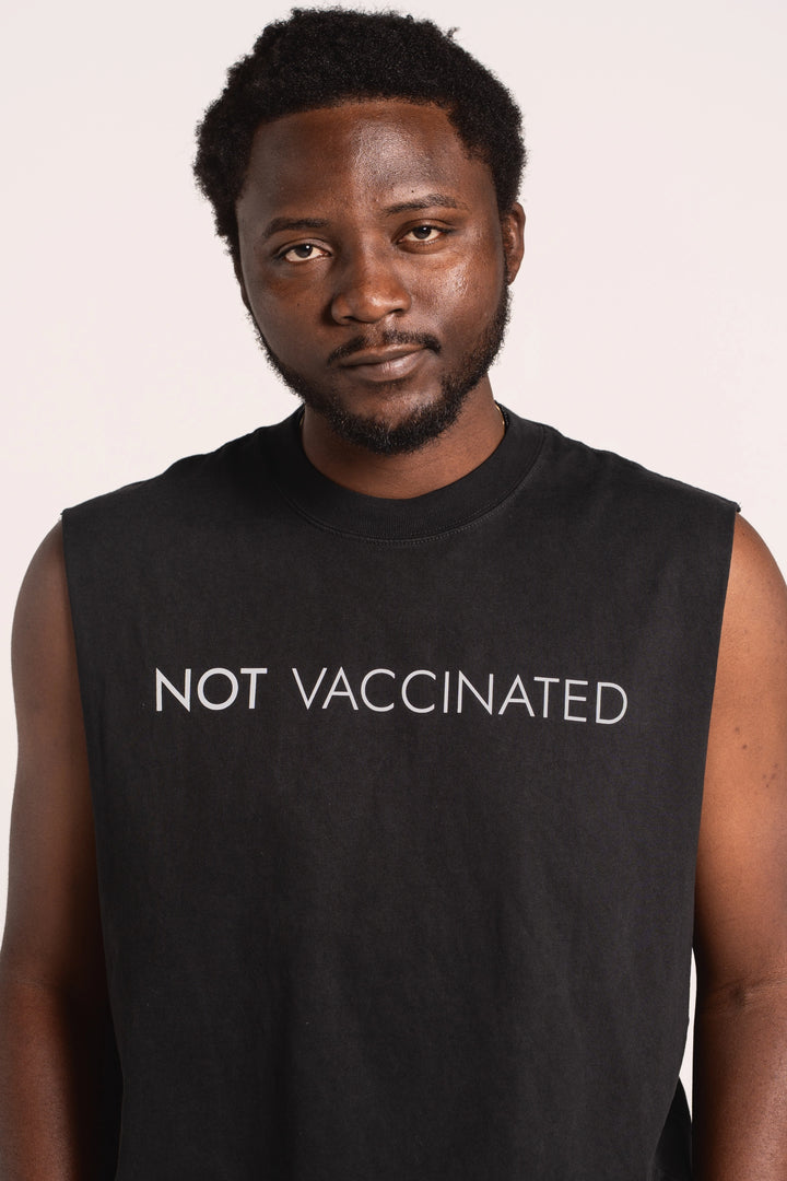 Not Vaccinated Heavy Faded Tank