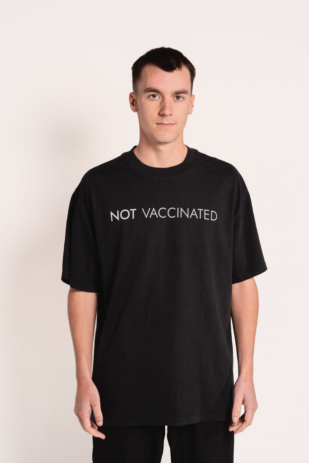 Not Vaccinated Heavy Faded Tee